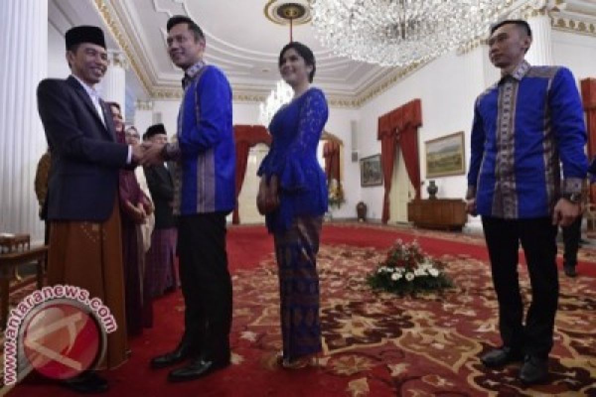 Agus dan Ibas Yudhoyono Silaturahmi dengan Presiden Jokowi