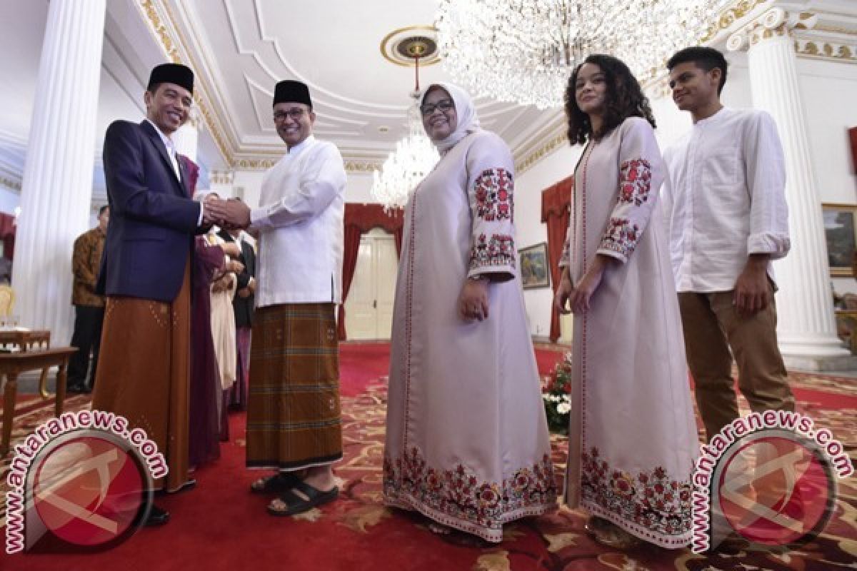 Anies-Sandi Silaturahim Dengan Presiden Jokowi