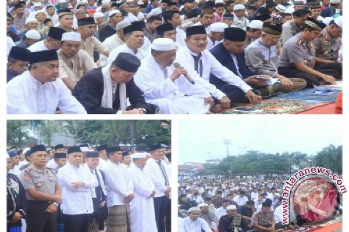 Jajaran Pemkot Pangkalpinang Shalat Ied Bersama Warga