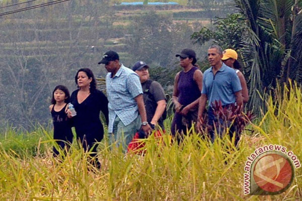 Obama Berarung Jeram di Sungai Ayung Bali