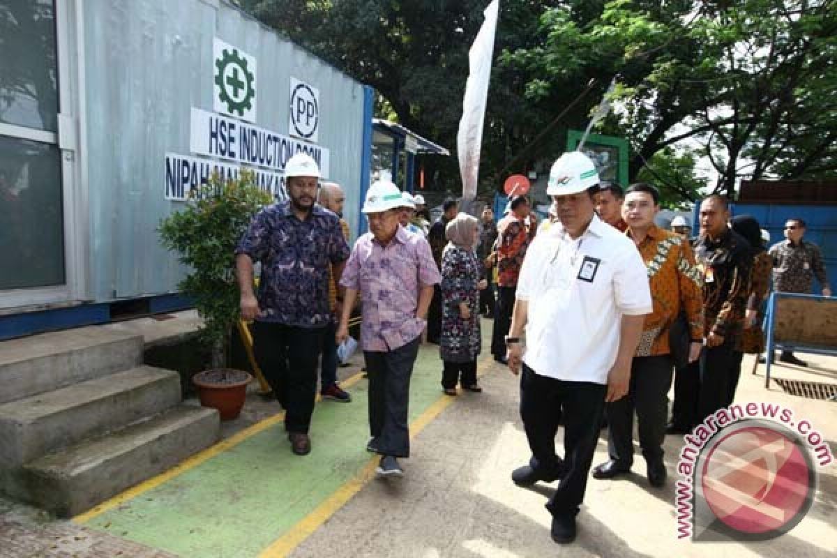 JK Kunjungi Proyek Nipah Mall Makassar 