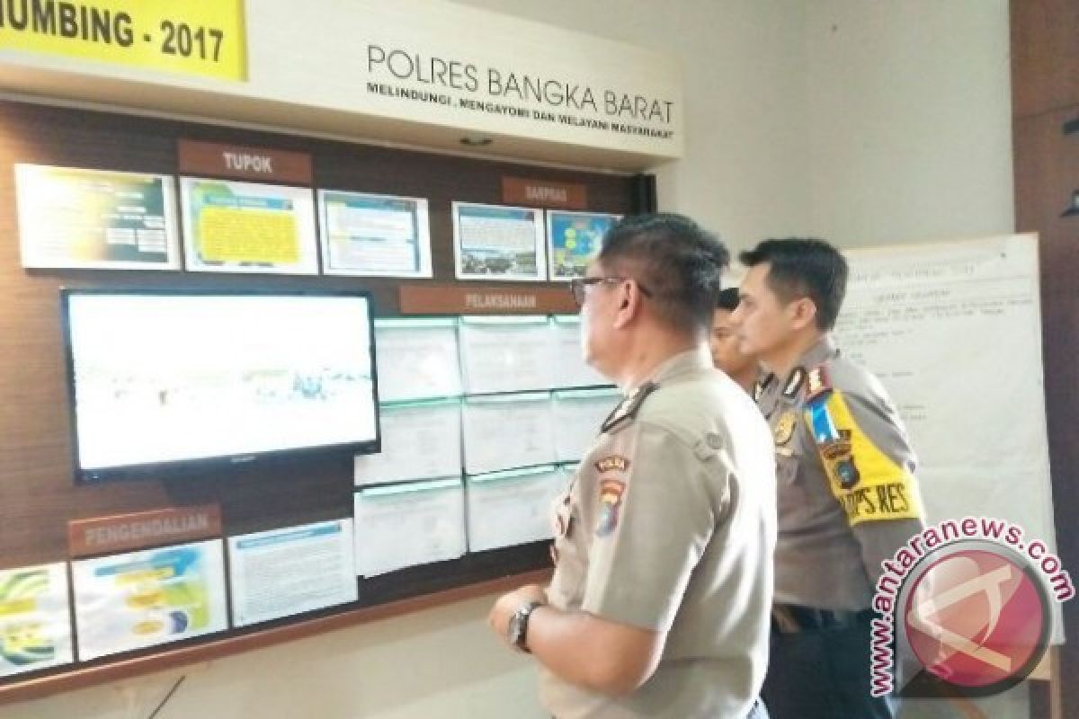 Polda Kepulauan Babel Pantau Pos Terpadu di Pelabuhan Tanjungkalian Muntok