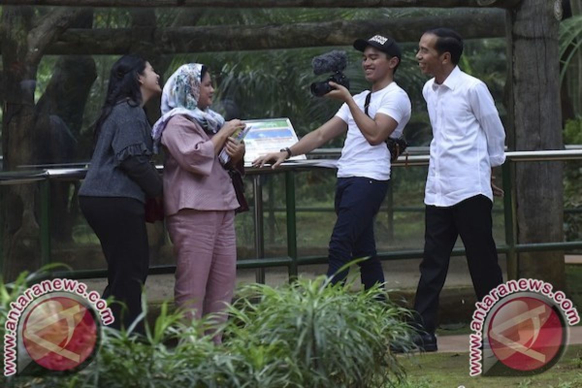 Presiden Jokowi Kunjungi Kebun Binatang Ragunan