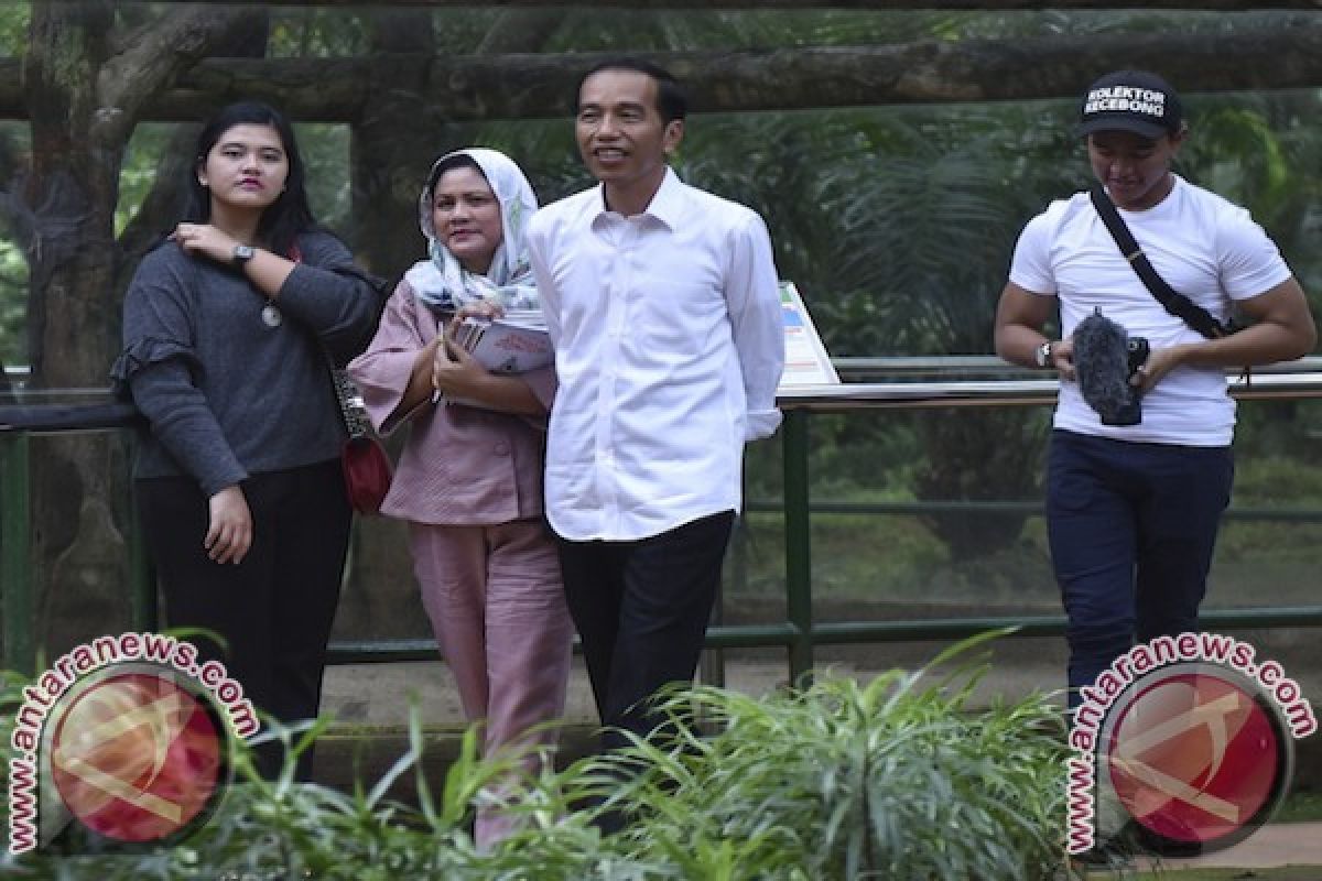 Presiden Jokowi Bayar Sendiri Tiket Kebun Binatang Ragunan