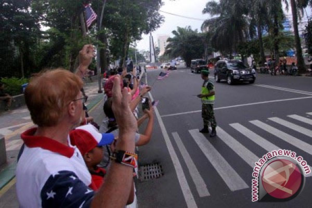 Ini Antusias Warga Bogor Sambut Obama