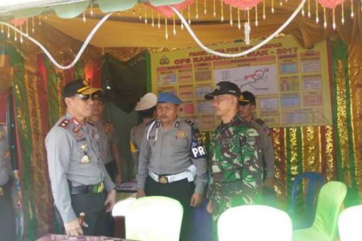 Tinjau Pos Ramadniya Kampar, Kapolda: Arus Mudik Meningkat 25 Persen