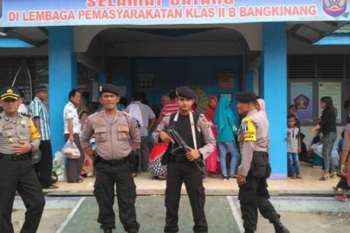 Waktu Besuk Panjang Saat Lebaran, Polres Kampar Pantau Lapas Bangkinang
