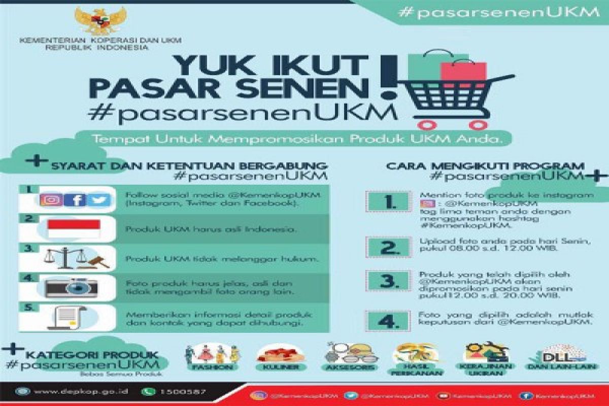 Kemenkop-UKM Membuka Kanal Promosi 'Pasar Senen'