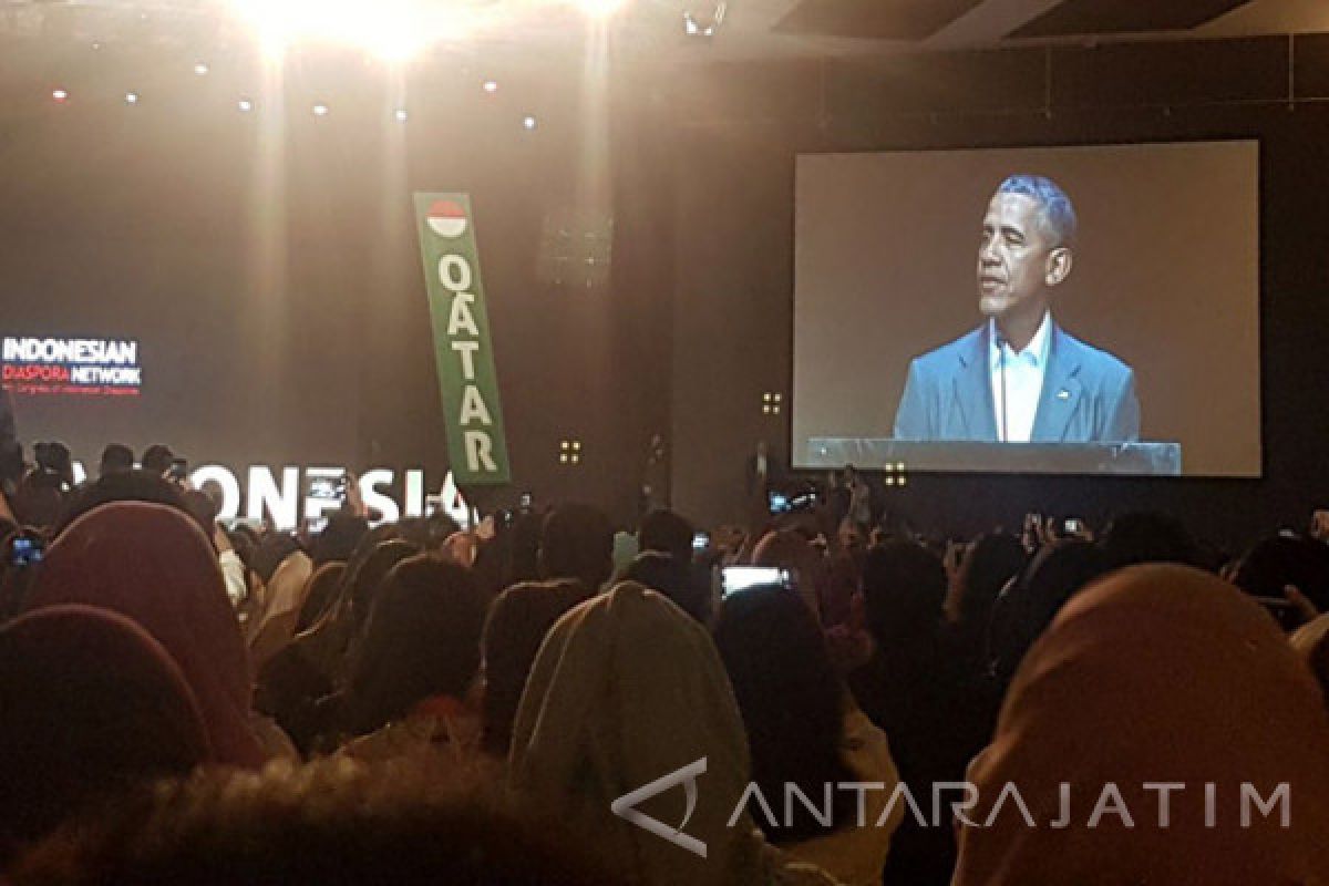 Obama Pidato di Depan Ribuan Diaspora Indonesia