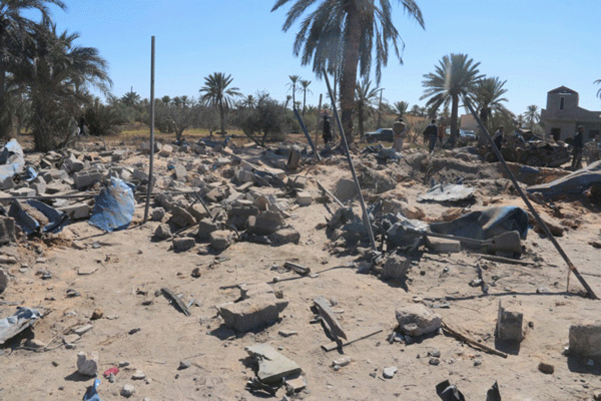 Serangan udara AS di Libya selatan menelan belasan korban