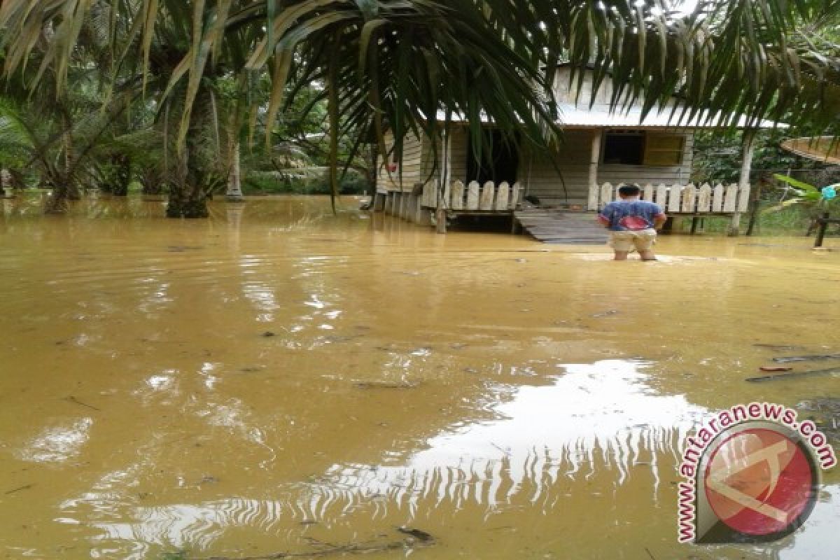 Jalan lingkungan di Kecamatan Tungkal Ulu terendam banjir