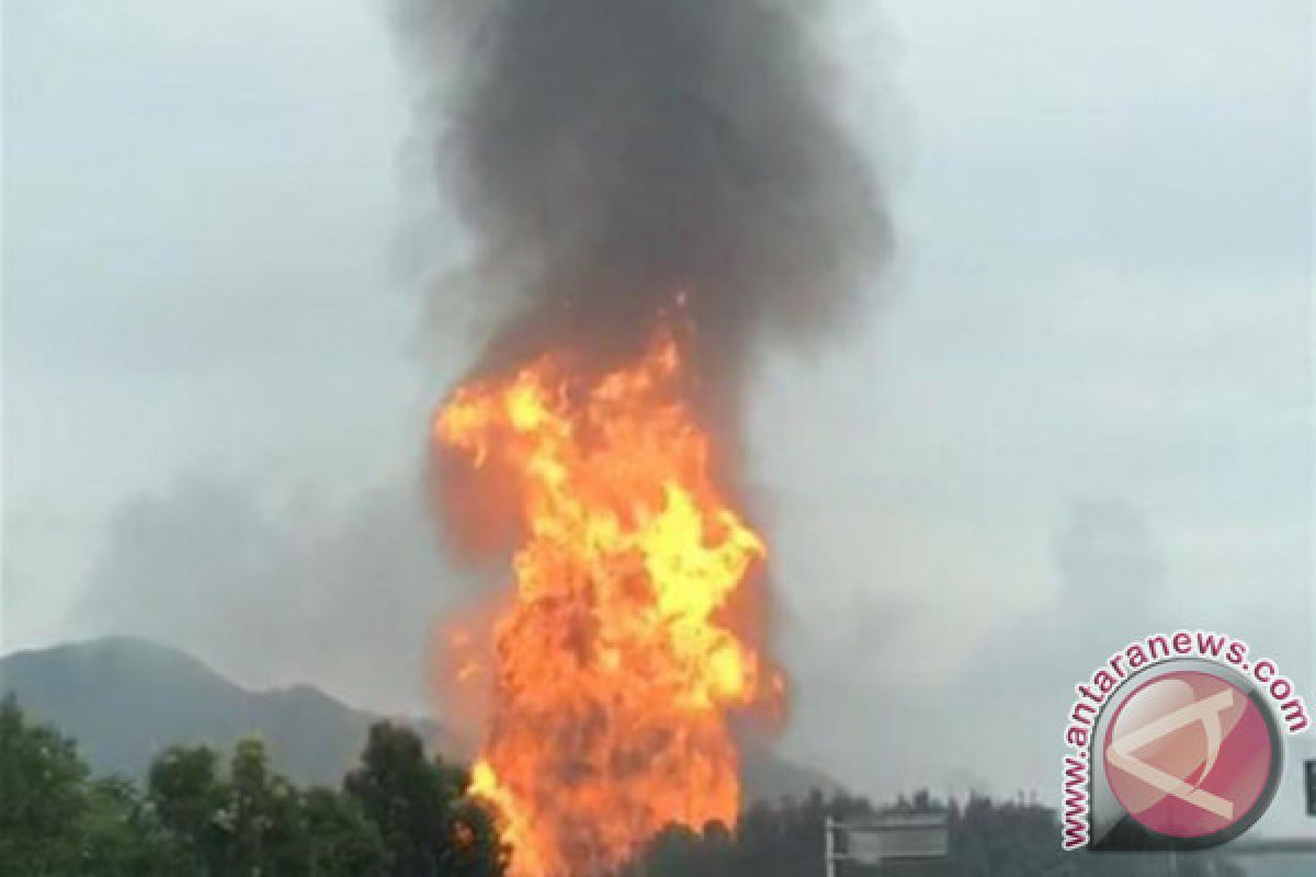 Semburan api kebocoran pipa gas Cevron telah dipadamkan
