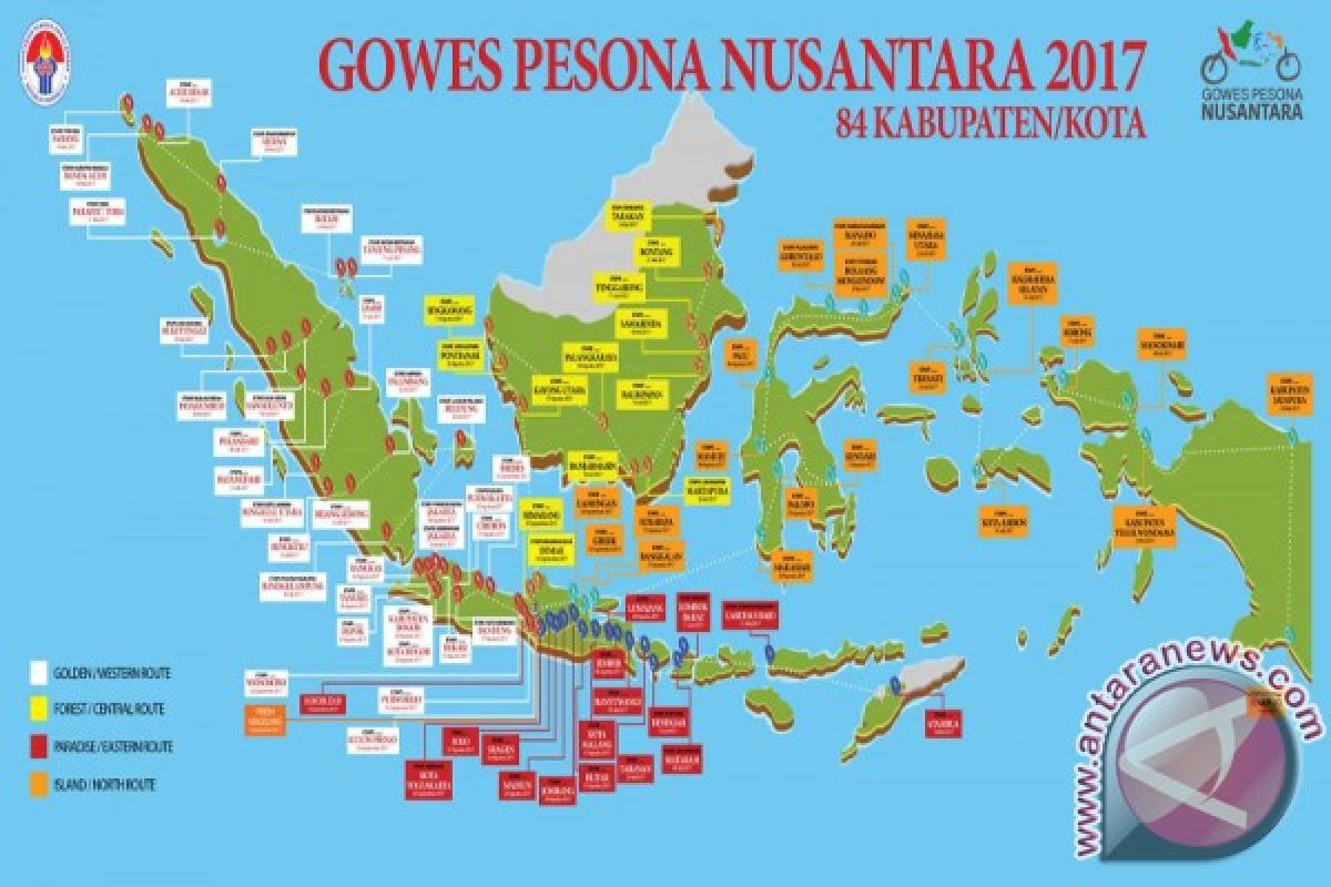 Banjarmasin Tuan Rumah Gowes Pesona Nusantara 