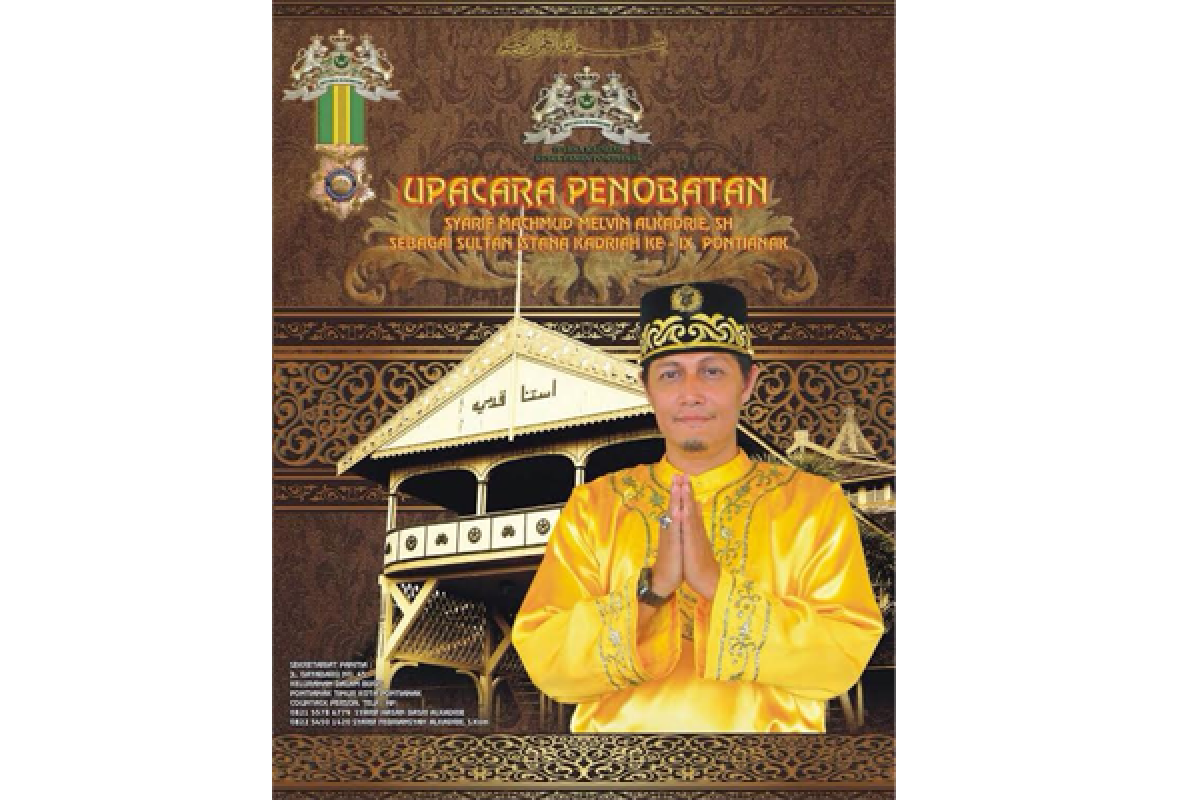 Syarif Machmud Alkadrie Dinobatkan Seebagai Sultan Pontianak