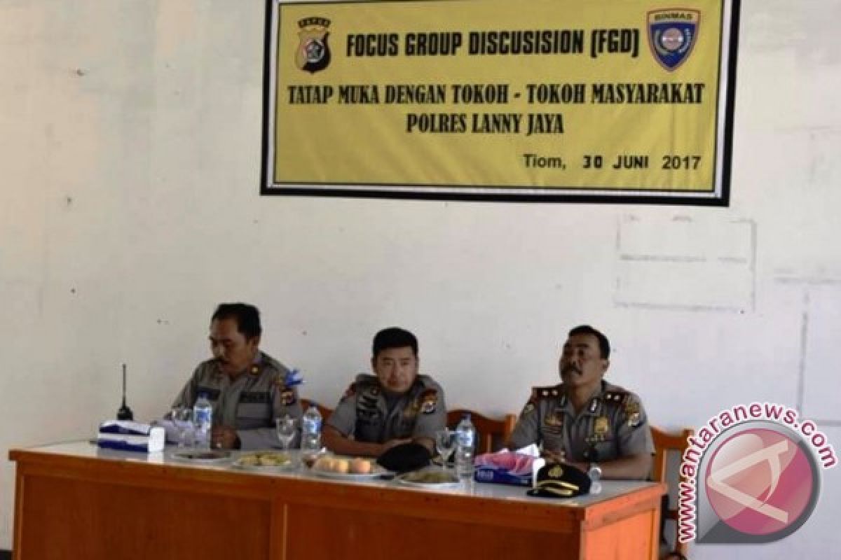  Polres Lanny Jaya gelar FGD peringati HUT Bhayangkara