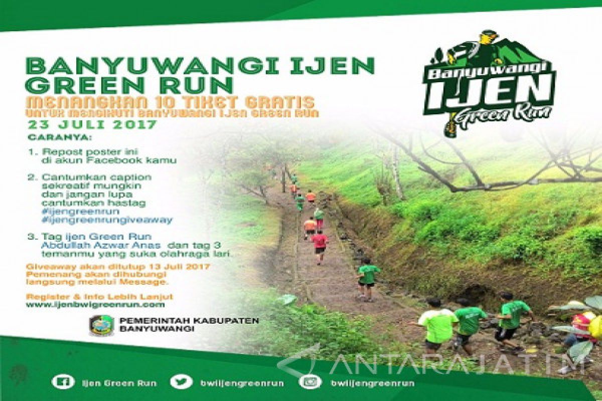 Bupati Anas Buat Kuis Banyuwangi Ijen Green Run