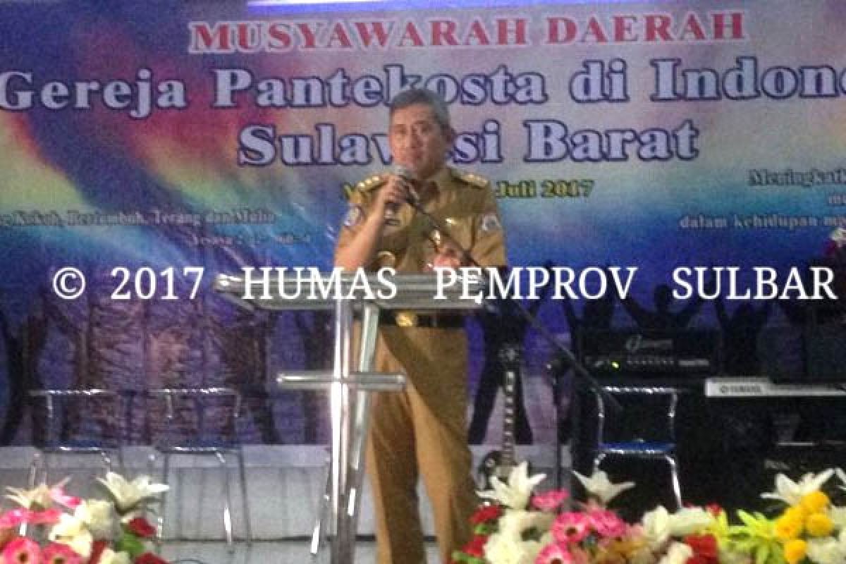 Gubernur Sulbar Harap Umat Beragama Harmonis