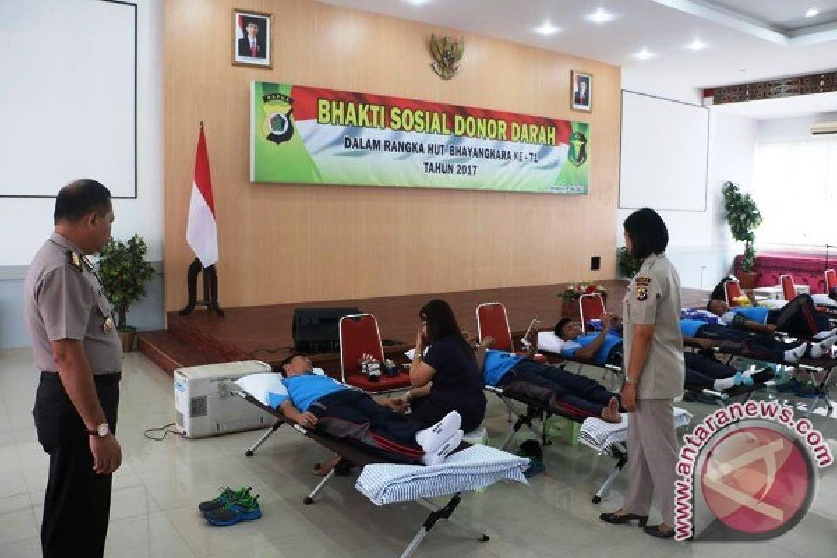 Polda Papua gelar bhakti sosial donor darah