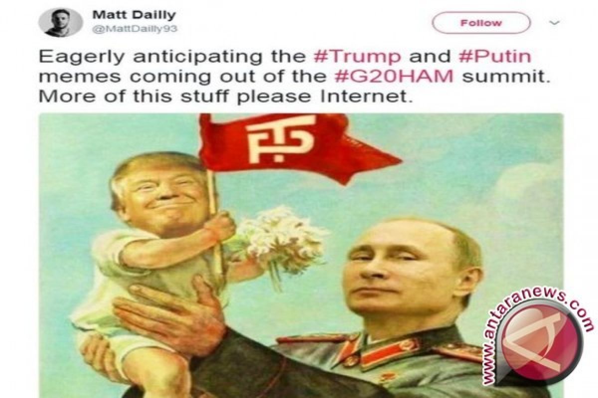 Berbagai meme ejekan saat Trump bertemu Putin