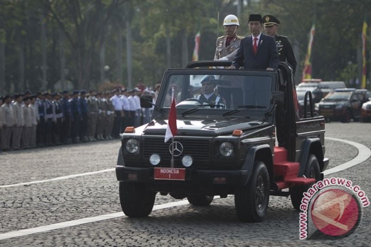 President leads ceremony of Bhayangkara day anniversary