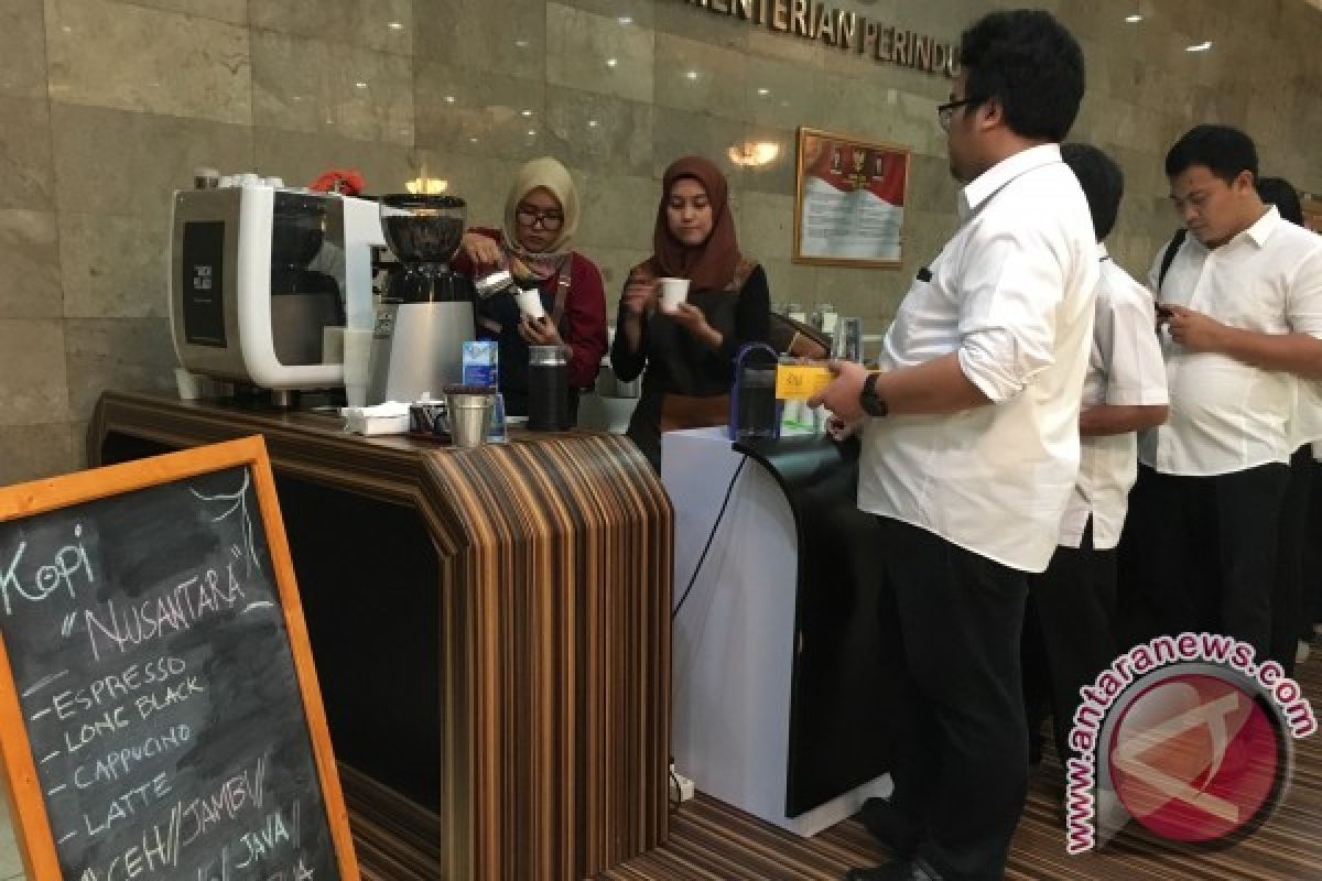 Kopi Nusantara disajikan dalam halal bi halal Kemenperin