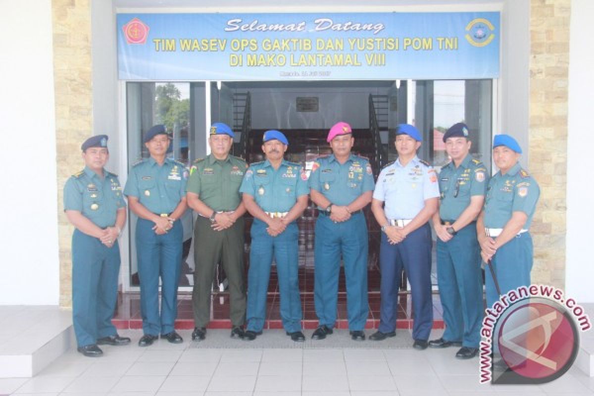 Tim Wasev Ops Gaktib TNI kunjungi Lantamal