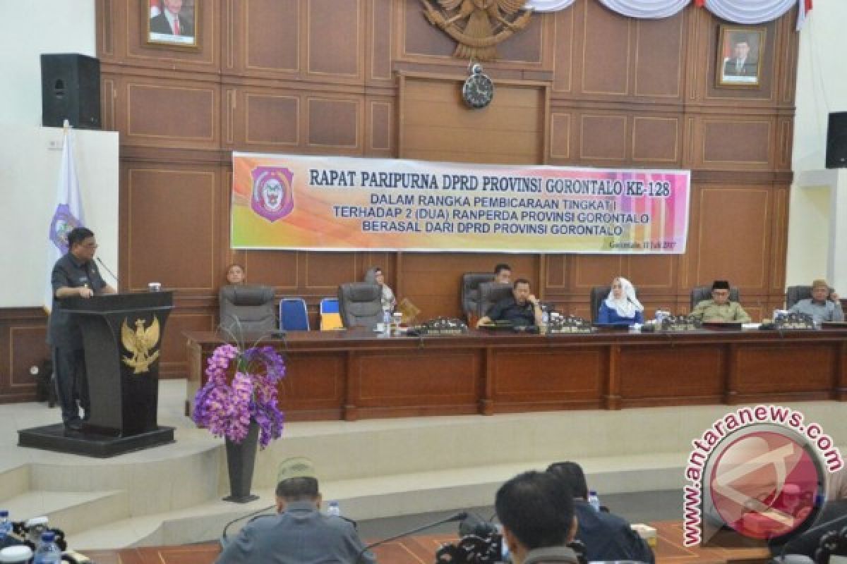 Pemprov-DPRD Gorontalo Setujui Penetapan Tiga Perda 