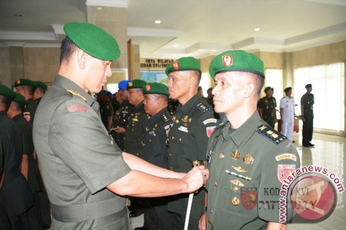 Sejumlah Pejabat Teras Kodam XVI/Pattimura Diganti