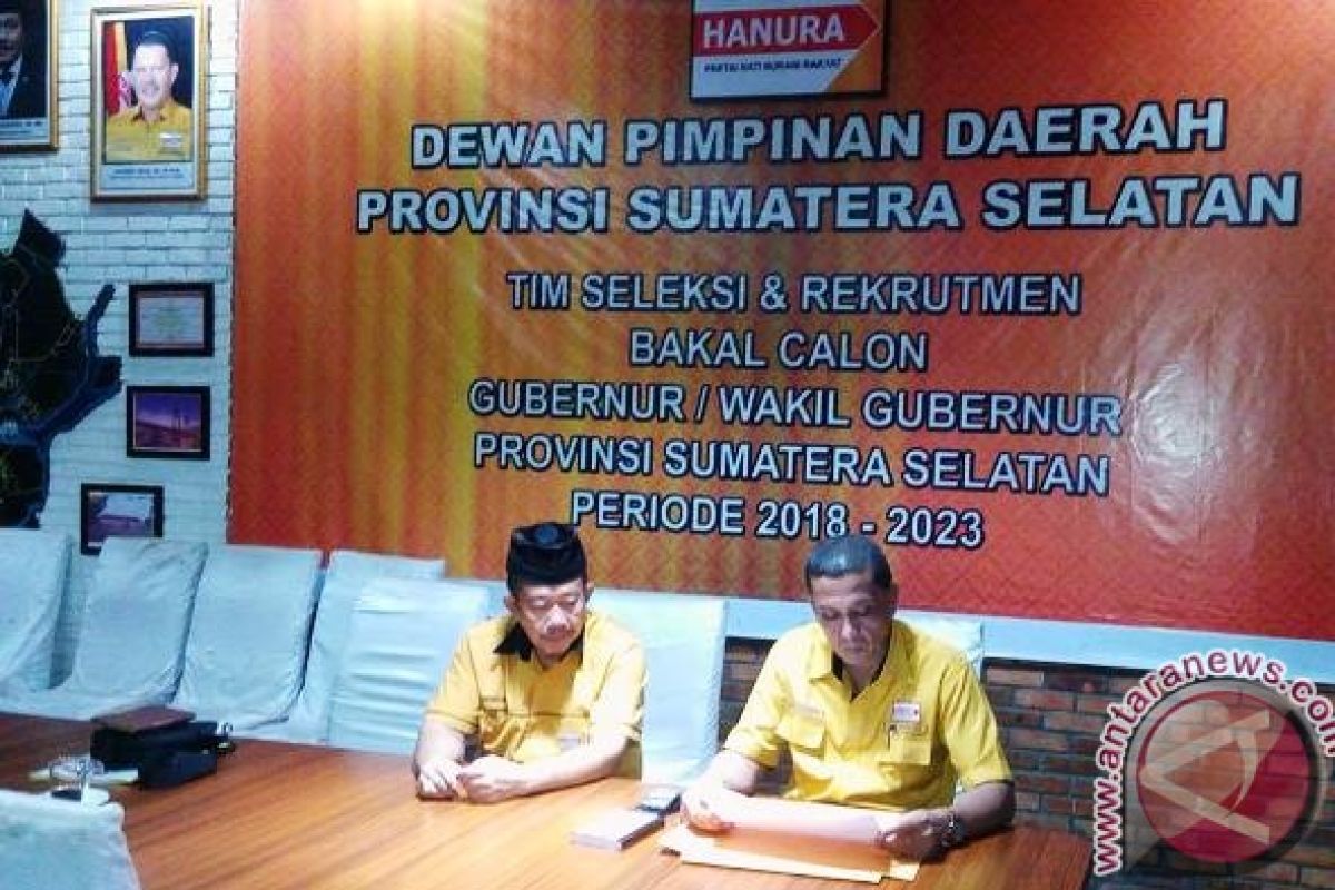 10 bakal calon gubernur Sumsel dekati Hanura