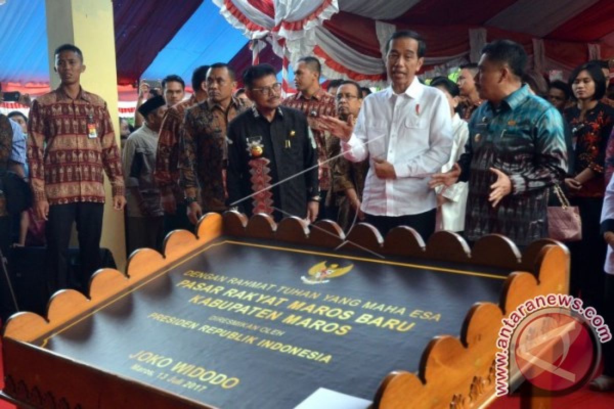 Presiden Amanahkan Pasar Maros Jadi Pemberdayaan Masyarakat