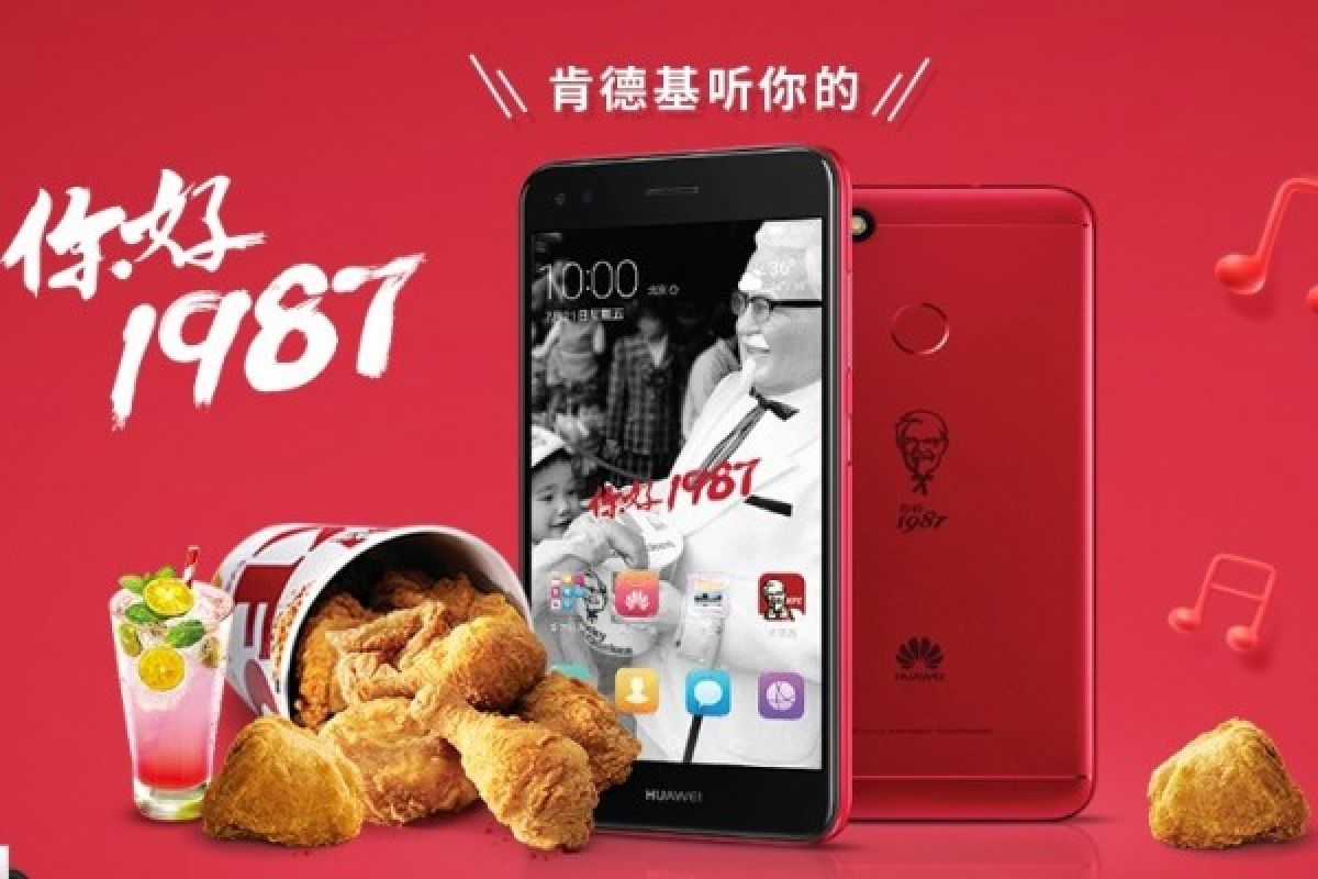 KFC dan Huawei luncurkan ponsel edisi terbatas di China