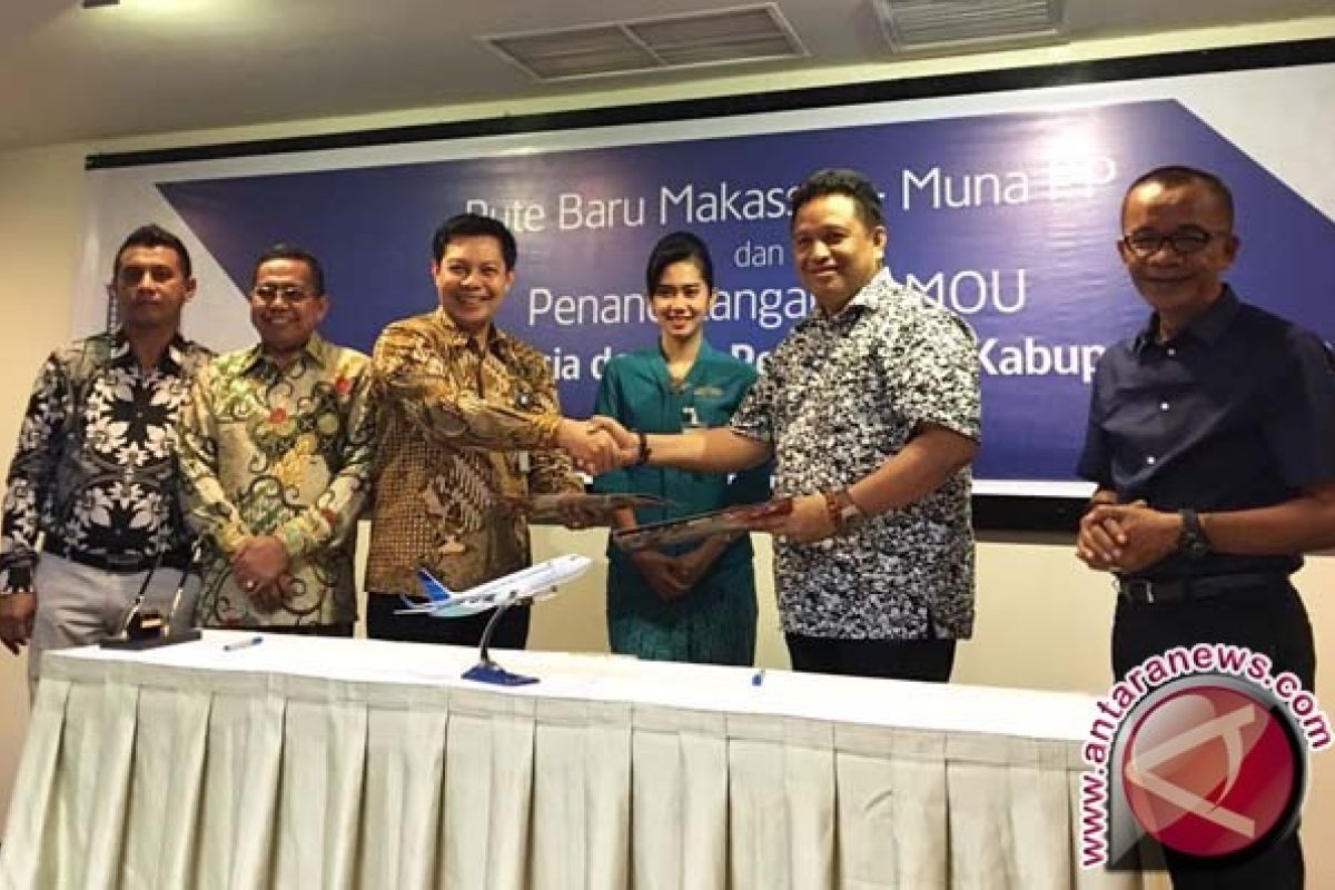 Garuda Buka Rute Baru Makassar - Raha