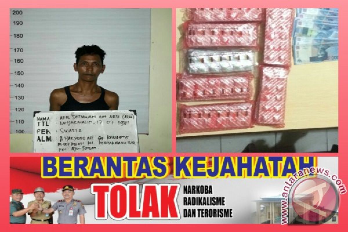 Polsekta Banjarmasin Tengah Sita 1.000 Pil Zenith