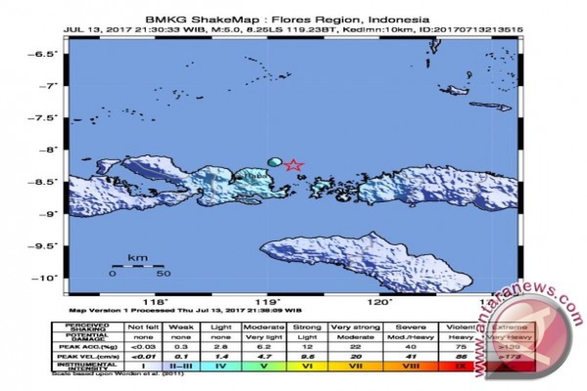 Gempa Bumi Guncang Manggarai Barat Dan Bima 