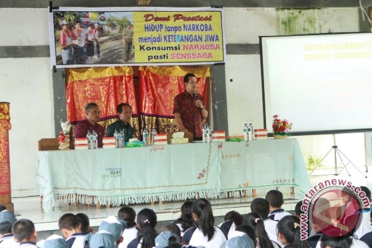 Polda Bali sosialisasikan bahaya narkoba ke sekolah