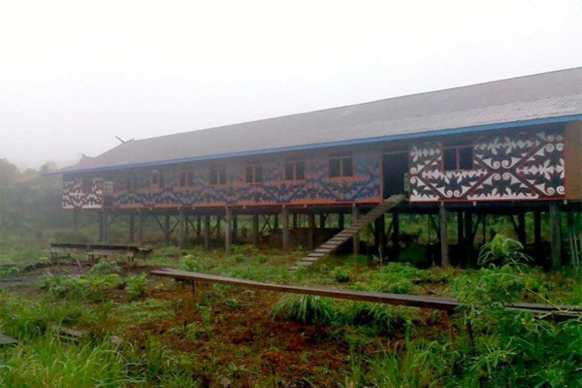 Keren! Desa Pedalaman Barito Utara Bangun Rumah Dayak 'Betang'