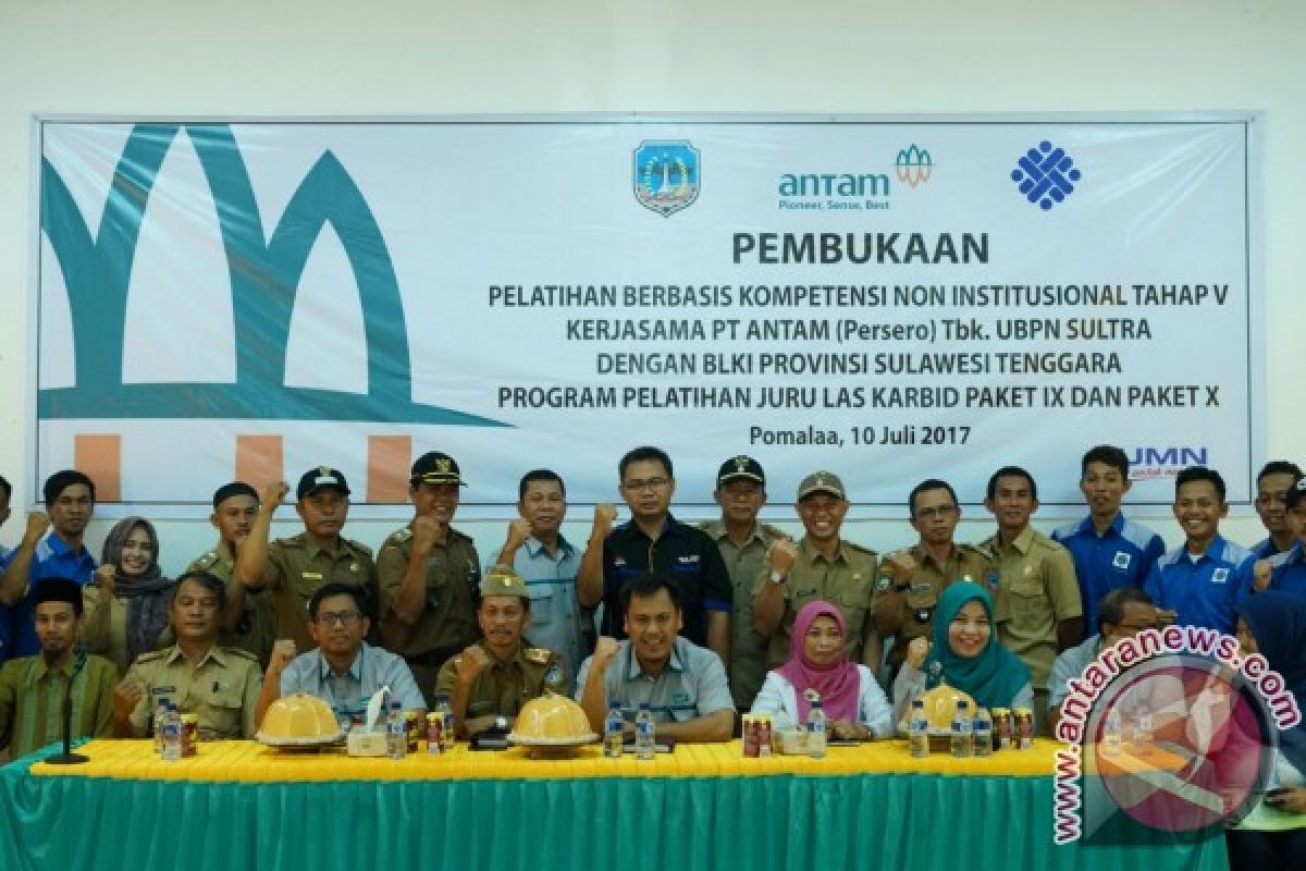 Antam -BLK Sultra Gelar Pelatihan Berbasis Kompetensi 