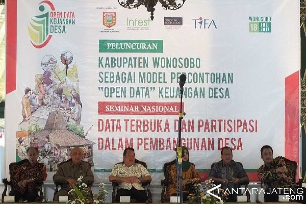 Wonosobo Percontohan Keterbukaan Data Keuangan Desa