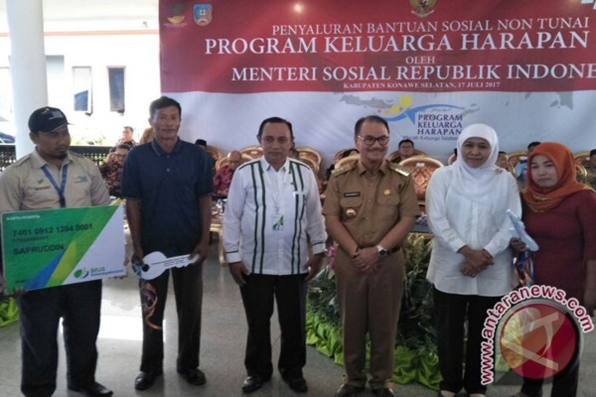 Konawe Selatan Peroleh Bantuan Sosial Rp44,2 Miliar