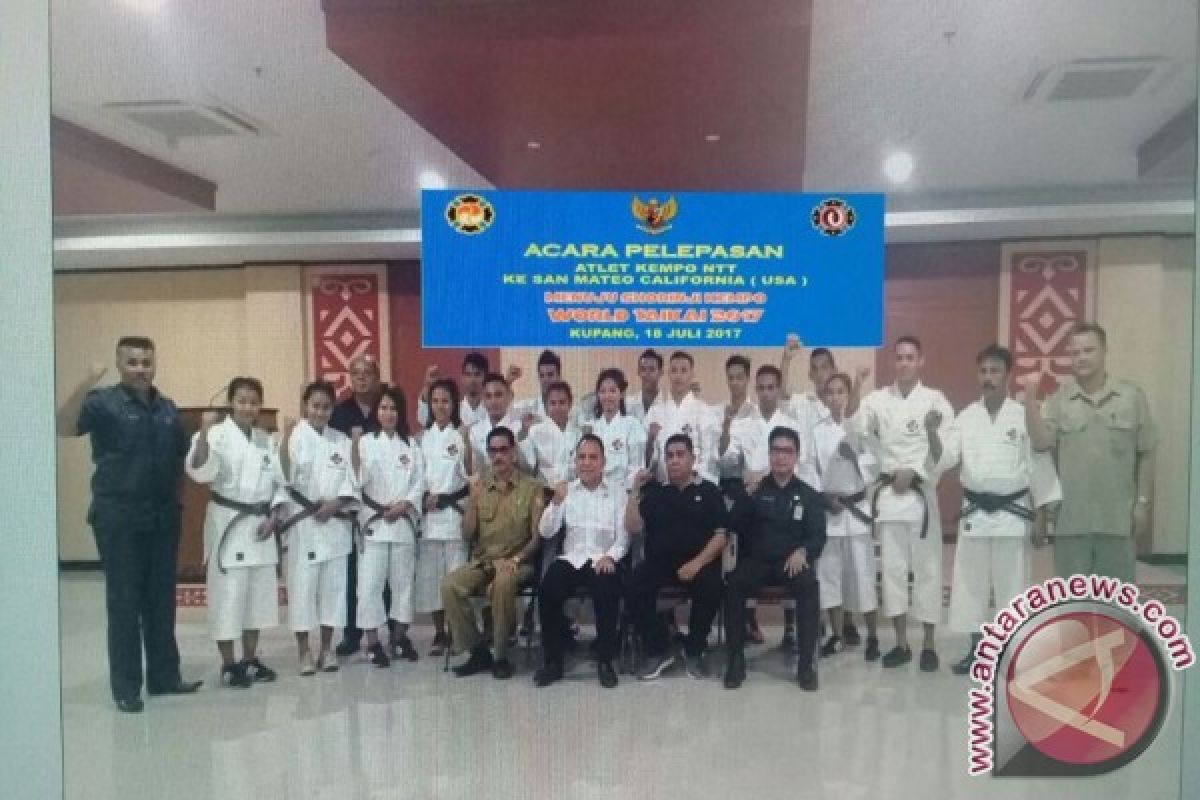 Gubernur NTT Lepas Kontingen Kempo ke Amerika Serikat 