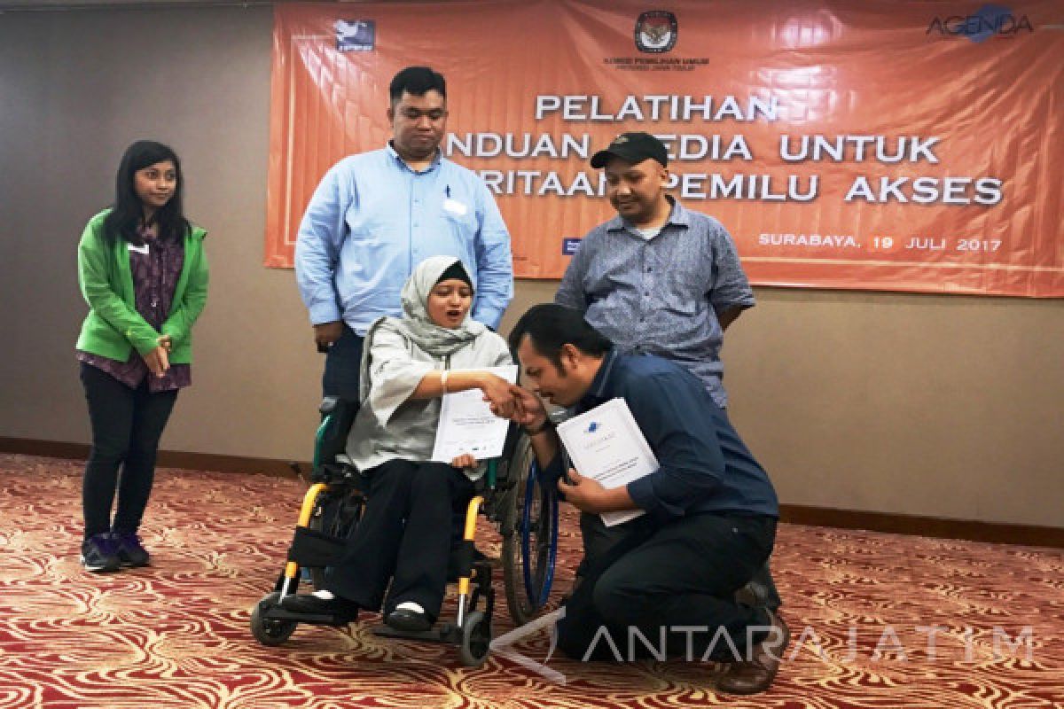 KPU Jatim Komitmen Intensif Sosialisasikan Pelayanan Penyandang Disabilitas