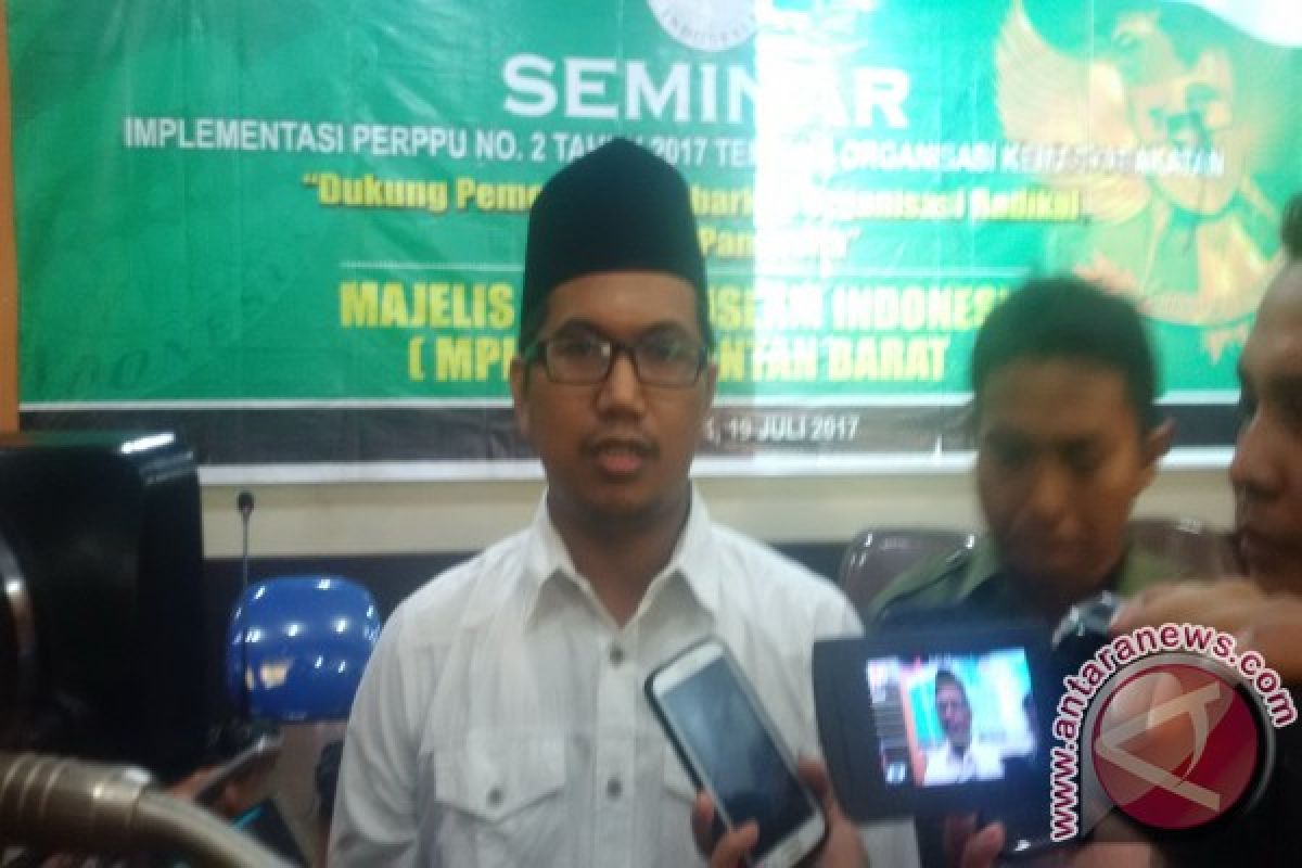 MPII Kalbar Desak DPR Setujui Perpu Ormas 