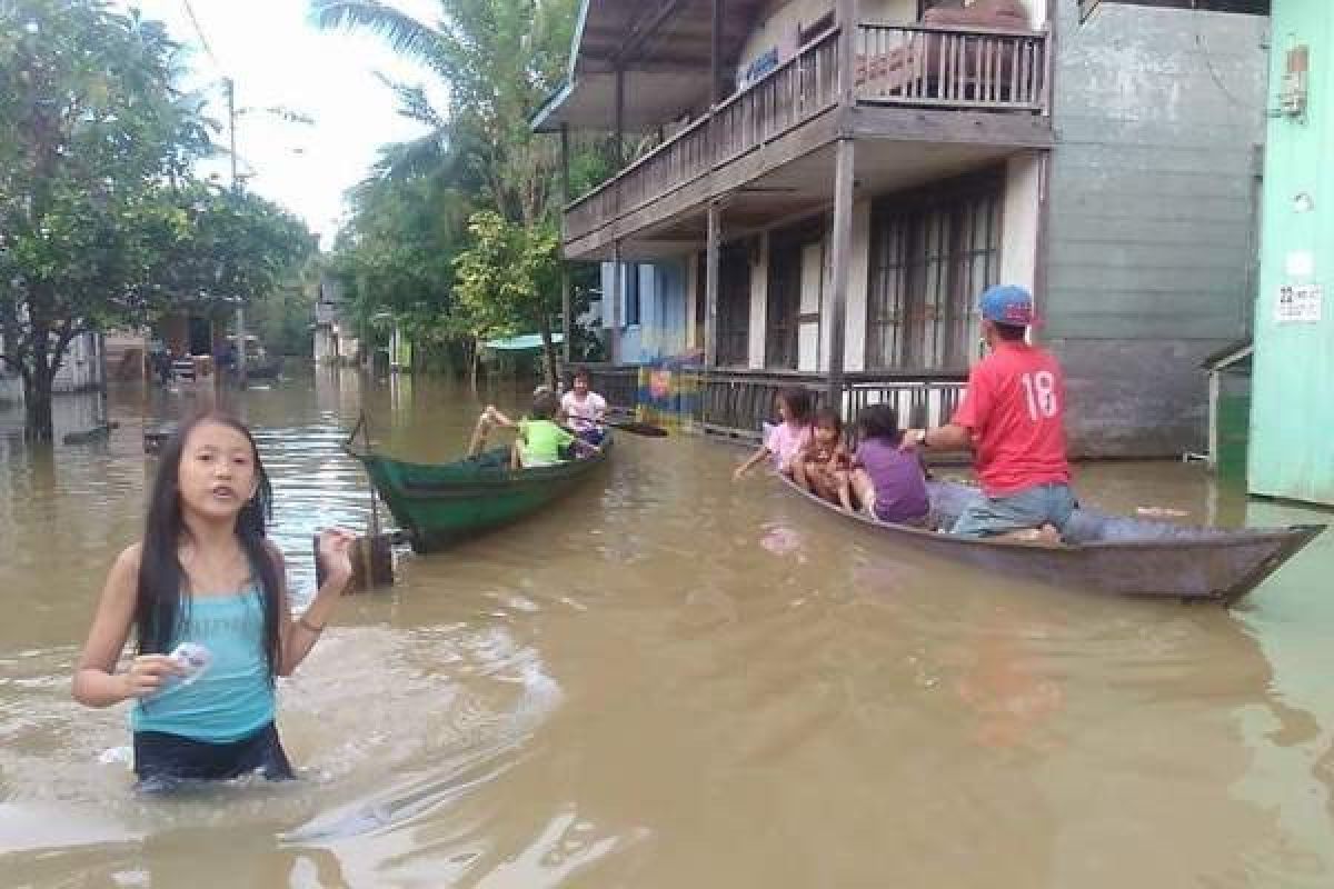 Banjir di Barito Utara Mulai Surut
