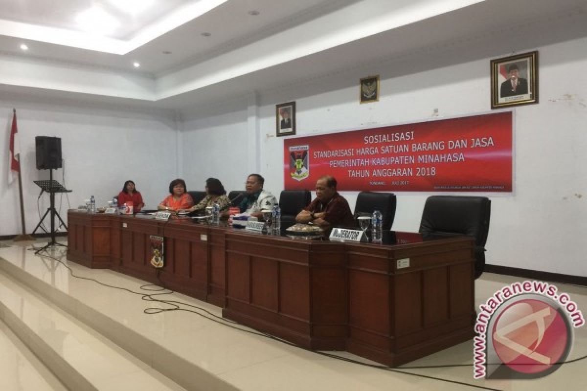 Pemkab Minahasa Gelar Sosialisasi Standarisasi Harga Satuan Barang dan Jasa