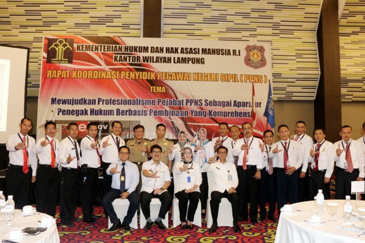 Rakor Penyidik Pegawai Negeri Sipil Instansi Pusat Dan Daerah Di Lampung