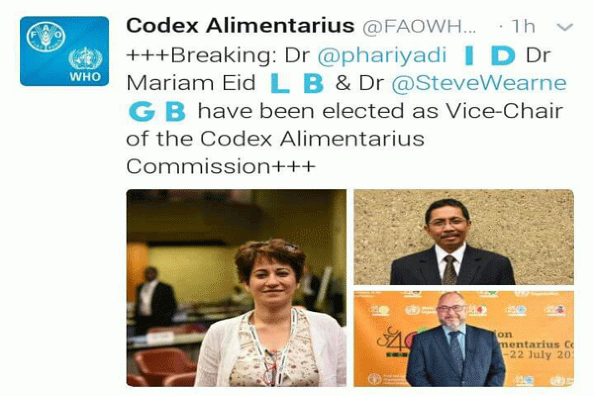 Guru Besar IPB, Prof Dr Ir Purwiyatno Hariyadi Terpilih Sebagai Vice Chair Codex Alimentarius Commission