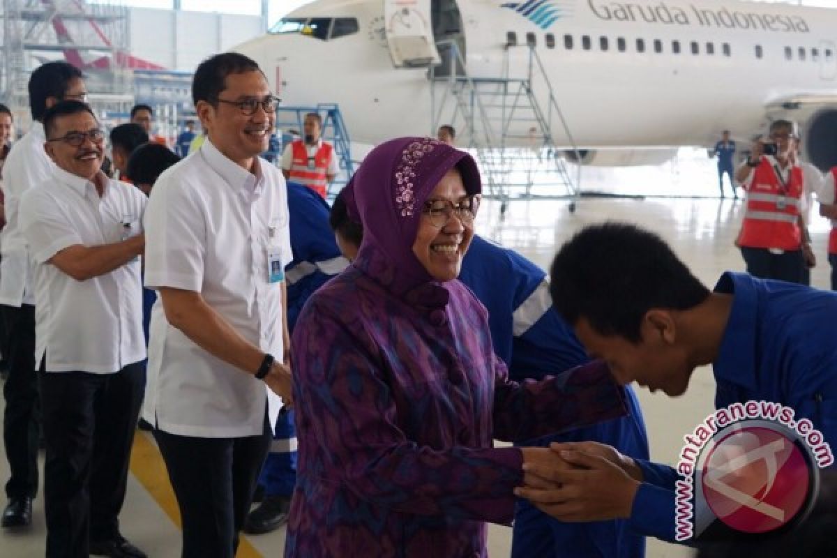 Walikota Risma kunjungi GMF terkait potensi kerjasama lanjutan