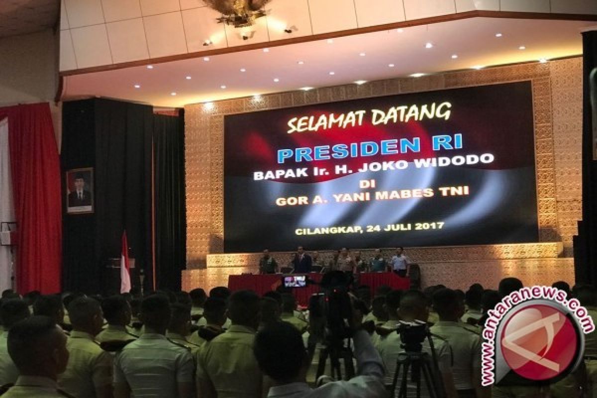 Presiden berikan pembekalan kepada Capaja Akademi TNI/Polri