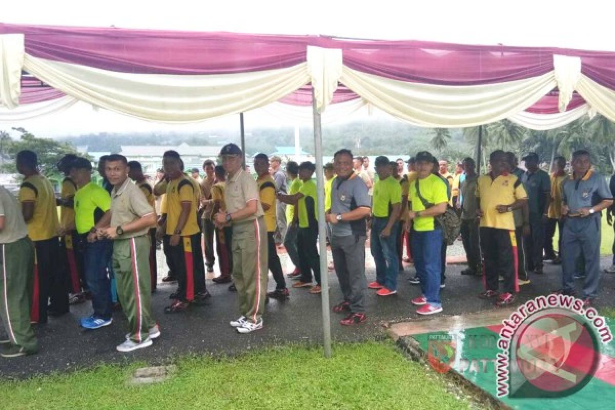 TNI-Polri dan Pemda Malteng Olah Raga Bersama