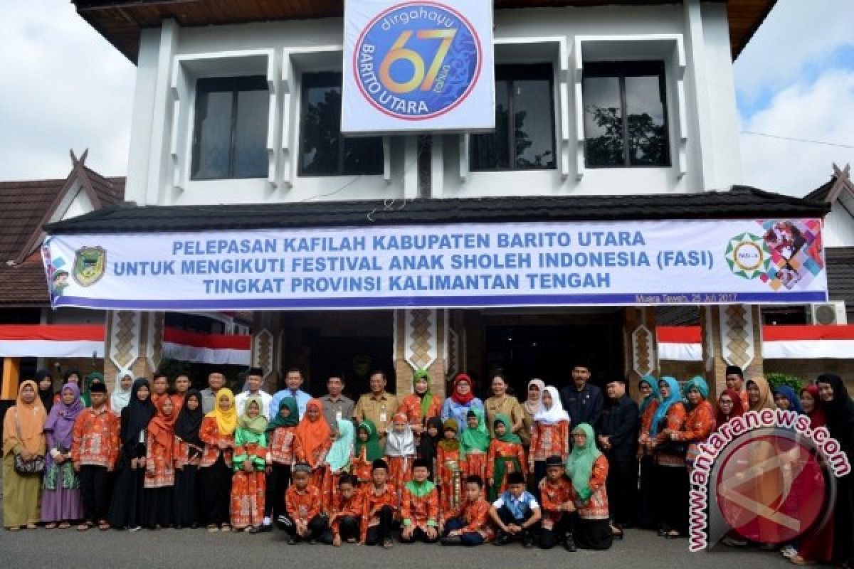 Barito Utara Ikuti Festival Anak Saleh Kalteng